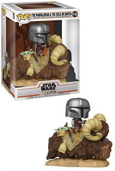 Star Wars The Mandalorian Funko POP Deluxe Vinyl Figure | Mandalorian on Bantha