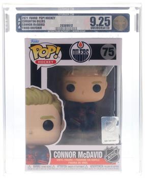 Edmonton Oilers NHL Funko POP Vinyl Figure | Connor McDavid (Third Uniform) | Rated AFA 9.25