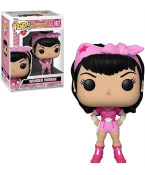 DC Comics Funko POP Vinyl Figure | Breast Cancer Awareness Bombshell Wonder Woman