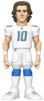 LA Chargers NFL Funko Gold 5 Inch Vinyl Figure | Justin Herbert CHASE