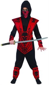 Red Skull Lord Ninja Costume Child