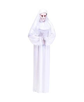 Mother Superior Scary Nun White Adult Costume