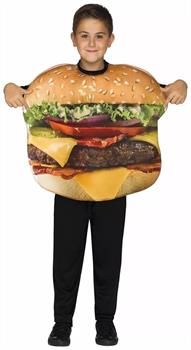 Cheeseburger Child Costume | One Size Fits Up To Size 12