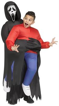 Scream Ghost Face Piggyback Inflatable Child Costume | One Size Fits Up to 14