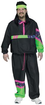 Men's 80's Track Suit Adult Costume | Plus Size