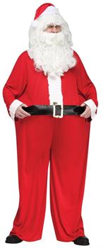 Fat Santa Adult Costume | One Size Fits Most