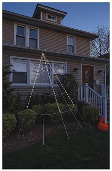 Super 12 Foot Light Up 99 LED Yard Web Halloween Decor
