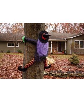Wrong Way Witch Halloween Décor Tree Hugger
