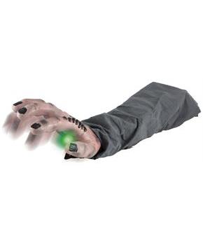 Animated Light-Up Snap-Up 19 Inch Zombie Arm Halloween Decor