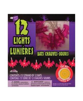 Glowing Bats String Lights | 5.9 Foot String w/ 12 LED Lights