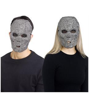 Gunpowder Bling Skull Adult Costume Mask