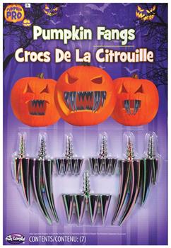 Oil Slick Pumpkin Decorating Teeth | Fangs
