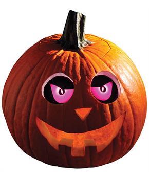 Eerie Light-Up Pumpkin Eyes Halloween Decoration | Purple