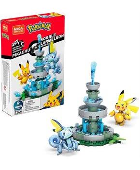 Pokemon Mega Construx 124 Piece Building Set | Pikachu vs Sobble