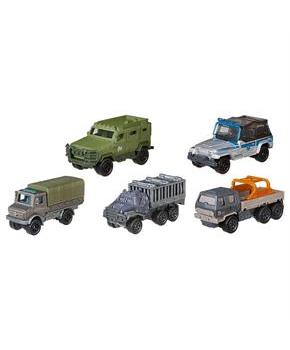Jurassic World Matchbox Die-Cast Vehicle 5-Pack | All Terrain Fleet