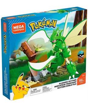 Pokemon MegaÂ ConstruxÂ 188 Piece Building Set |Â Slashing Scyther