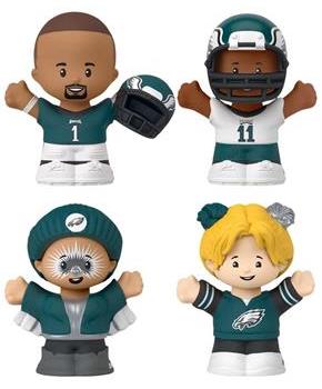 Philadelphia Eagles 4-Piece NFL Little People Collector Set