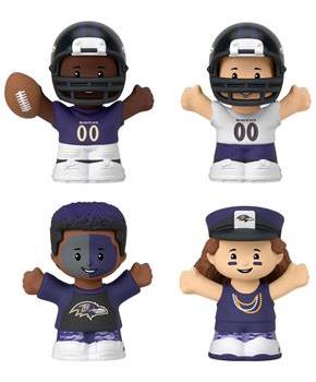 Baltimore Ravens 4-Piece NFL Little People Collector Set