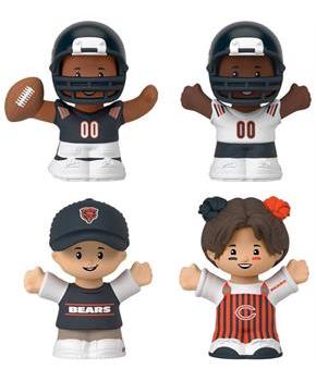Chicago Bears 4-Piece NFL Little People Collector Set