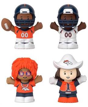 Denver Broncos 4-Piece NFL Little People Collector Set