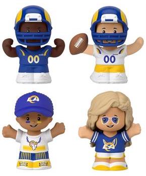 Los Angeles Rams 4-Piece NFL Little People Collector Set