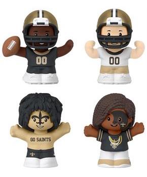 New Orleans Saints 4-Piece NFL Little People Collector Set