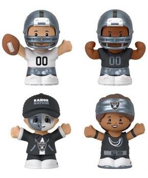 Las Vegas Raiders 4-Piece NFL Little People Collector Set