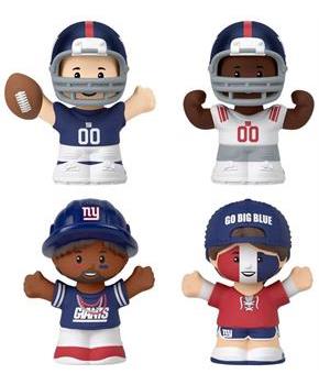 New York Giants 4-Piece NFL Little People Collector Set