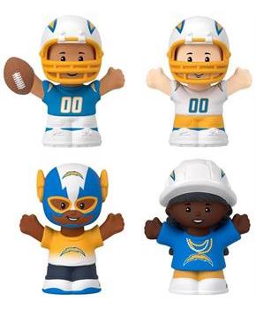 Los Angeles Chargers 4-Piece NFL Little People Collector Set