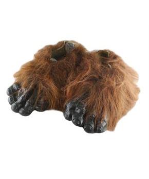 Brown Werewolf Hairy Feet Costume Accessory