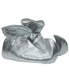 Christmas Elf Cloth Costume Shoes: Silver