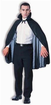 Black 45" Vampire Costume Cape