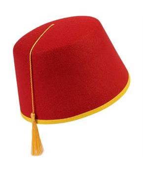 Bye Bye Birdie Felt Red Fez Adult Costume Hat