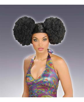 Afro Puff Costume Wig Adult Women