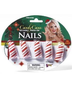 Candy Cane Fingernails Costume Accessory