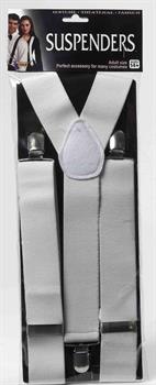 White Adult Costume Suspenders