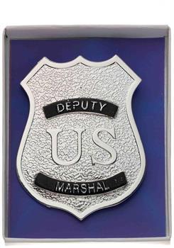 Silver Police Badge Costume Accessory