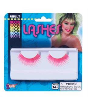 Tubular Neon Purple Costume Eyelashes