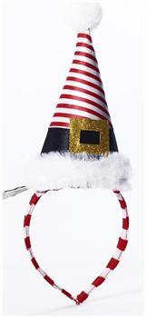 Mini Striped Santa Hat Costume Headband