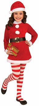 Red And White Striped Tights Christmas Costume Accessory Child