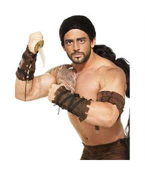 Warrior Arm Band and Wrist Guard Adult Costume Set