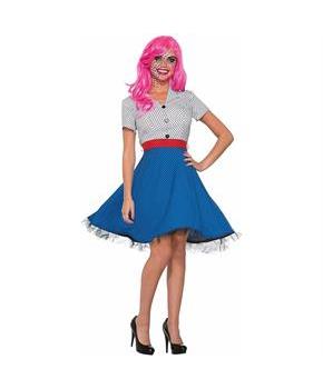 Pop Art Ms. Dottie Costume Dress Adult Women