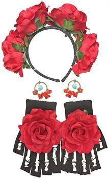 Day of The Dead Women's Costume Accessory Kit