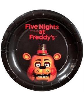 Five Nights At Freddy's 7" Round Paper Plates 8ct