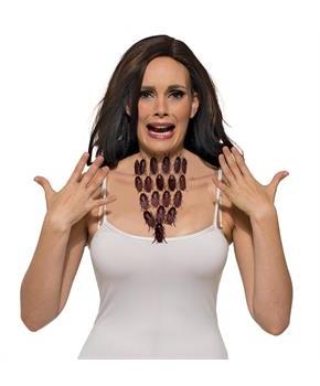 Cockroach Necklace Adult Costume Jewelry