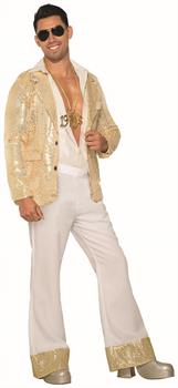 Men&#39;s Costume Disco Pants, White