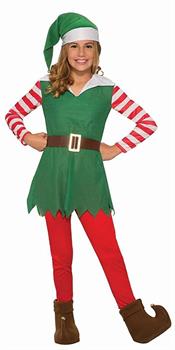 Santa's Helper Girl's Elf Costume