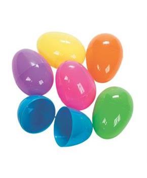 Solid Color 2.25 Inch Plastic Easter Eggs | Pack of 8