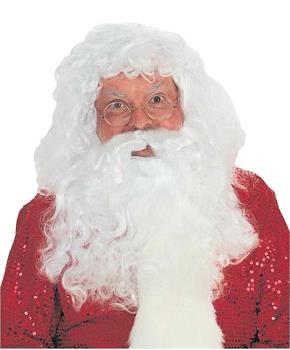 Santa Wig and Beard Professional Christmas Costume Accessory Set