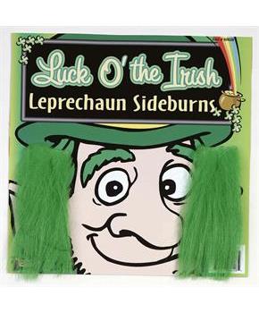 St. Patrick's Green Costume Sideburns